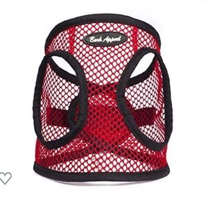 Like New Bark Appeal Red Netted Harness for Small Dogs